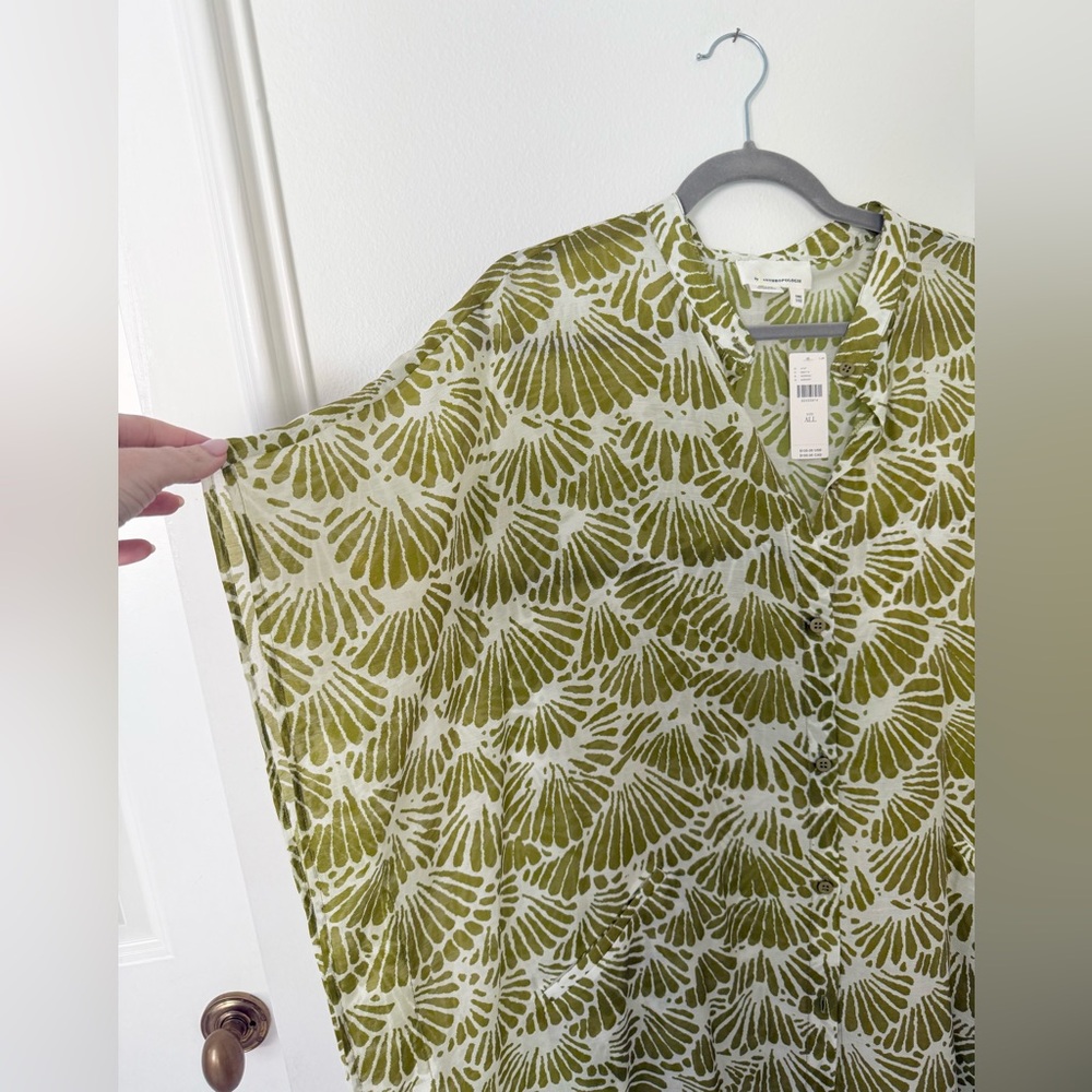 Anthropologie Maxi Caftan Swimsuit Coverup